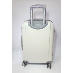 Пластиковый чемодан Ananda "белый", средний